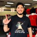 Flight Was Never an Option Funny Penguin Fencer shirt