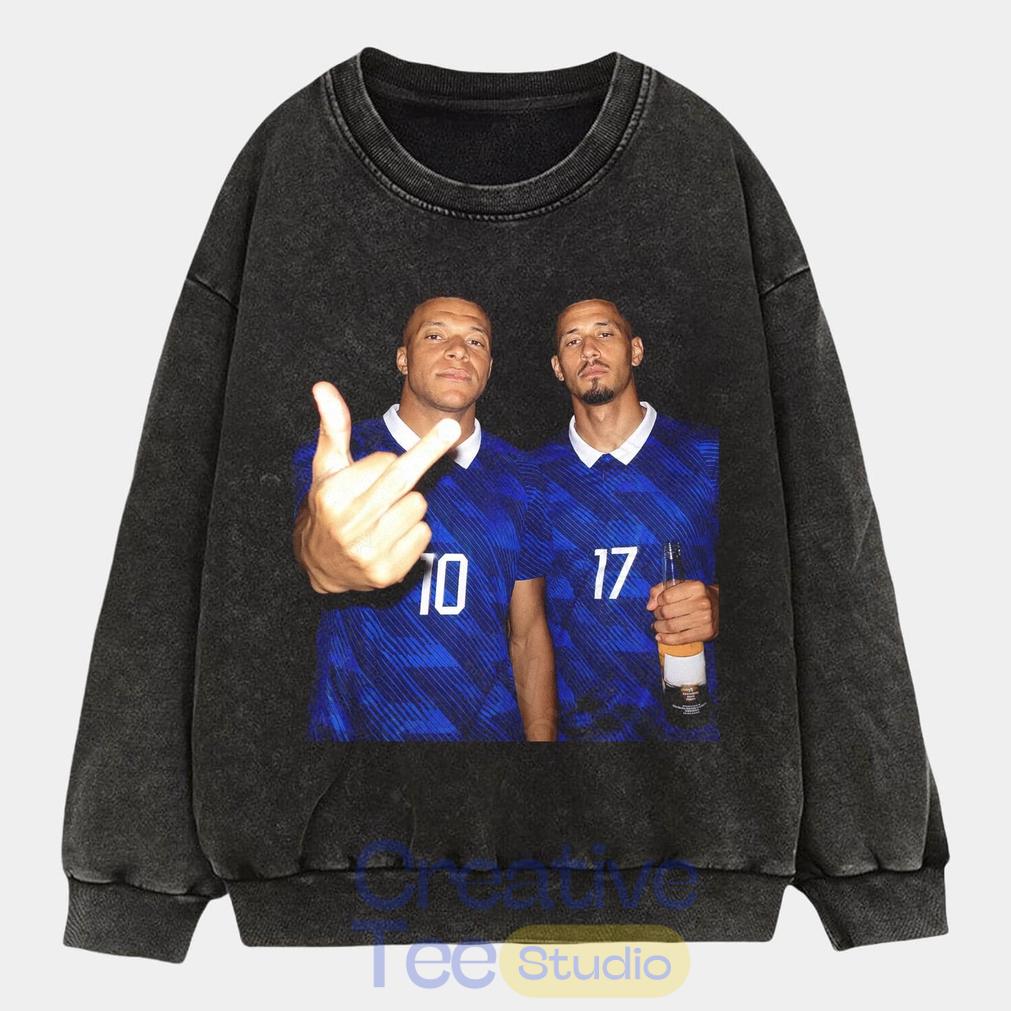 France National Team Mbappé x Saliba Drunk Smoke T-Shirt