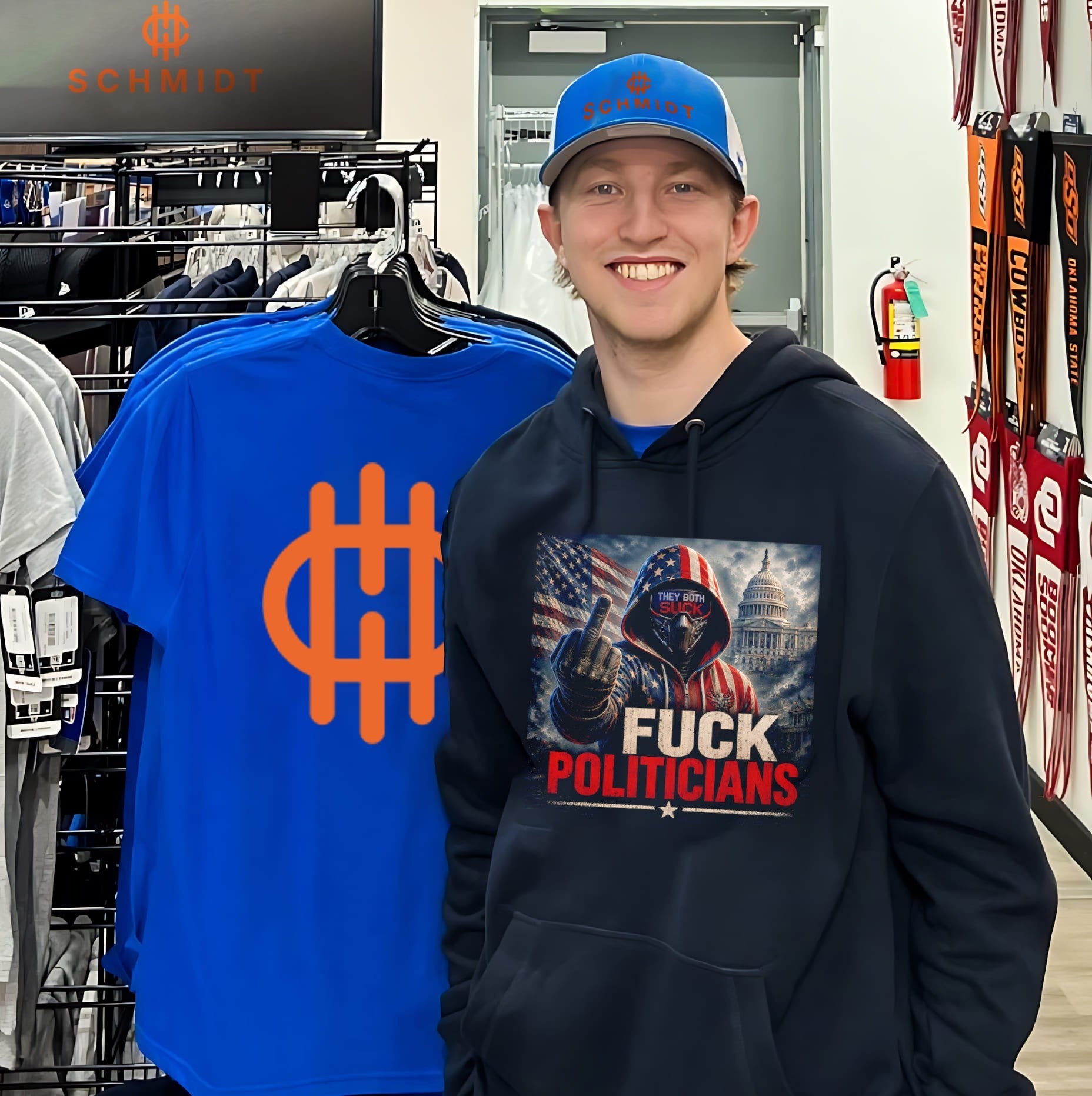 Fuck politicians they both suck anti government shirt