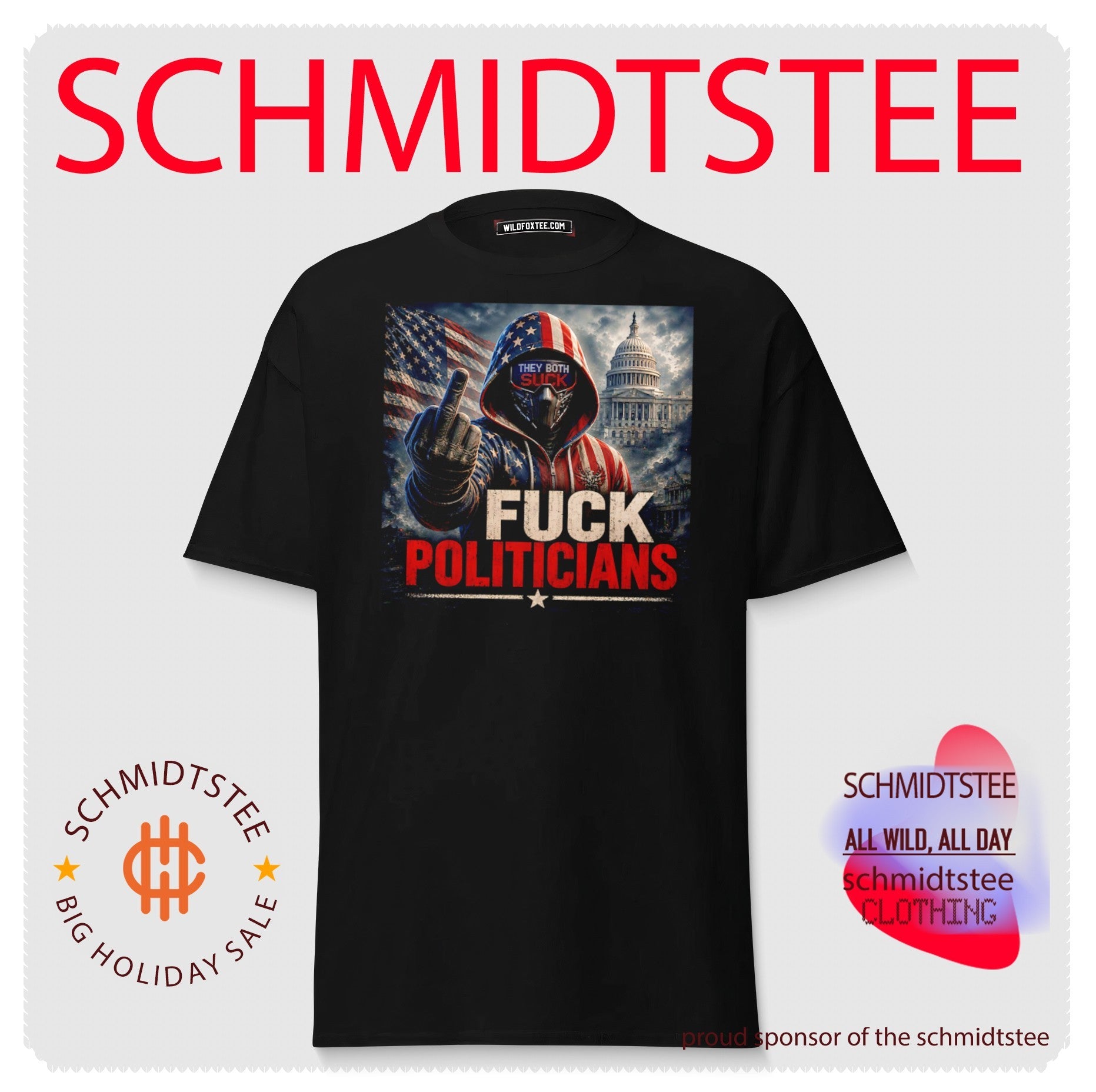 Fuck politicians they both suck anti government shirt