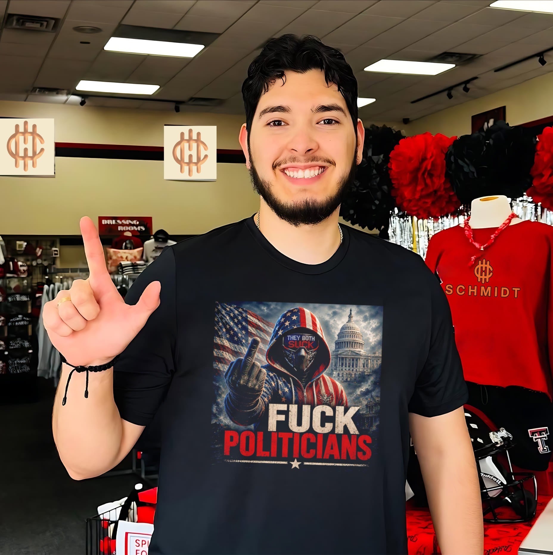 Fuck politicians they both suck anti government shirt