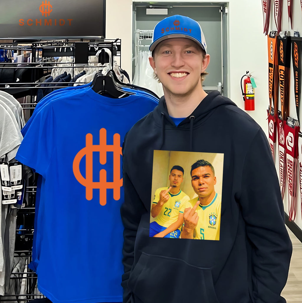 Gabriel Martinelli and Casemiro Brazil National Football Team middle finger shirt