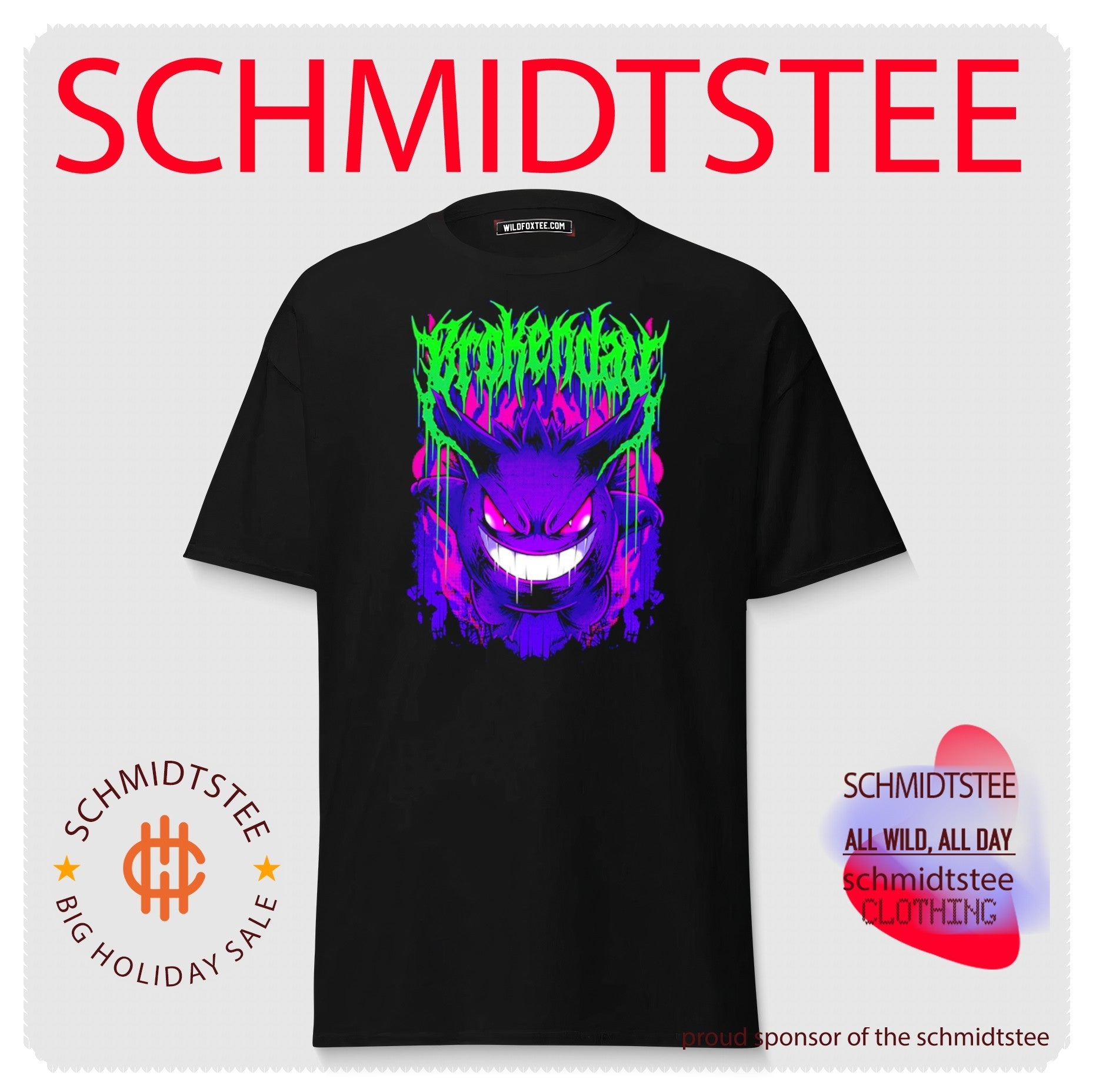 Gengar Brokenday Shadow Ball Bootleg Style shirt