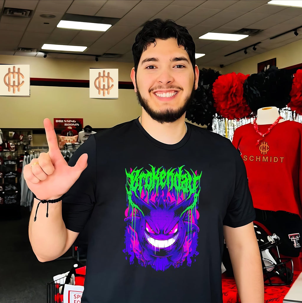 Gengar Brokenday Shadow Ball Bootleg Style shirt