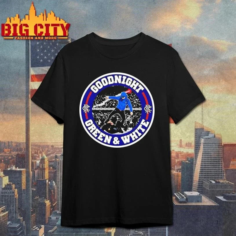 Goodnight Green And White Shirt Unisex