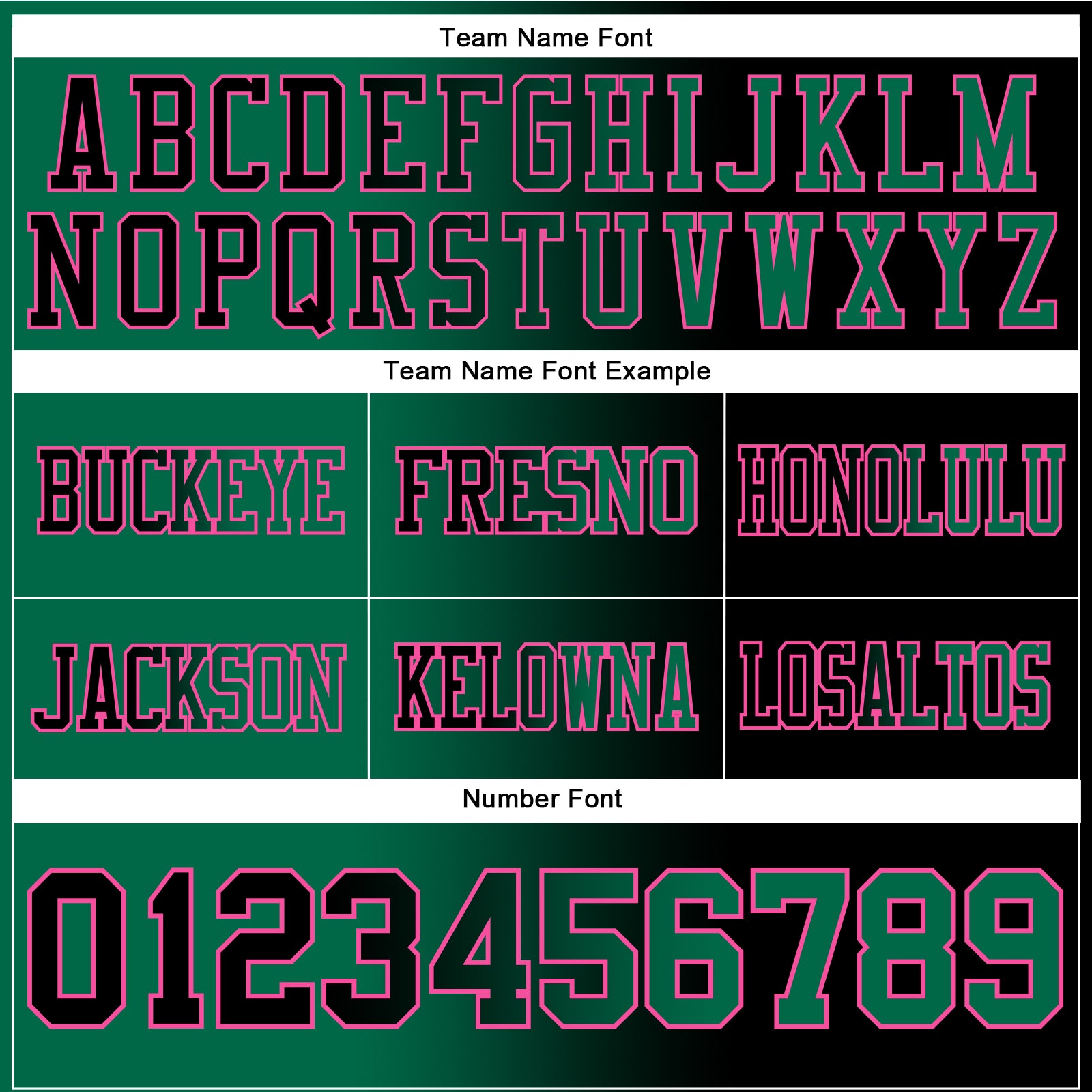 Custom Black Kelly Green-Pink Authentic Gradient Fashion Football Jersey