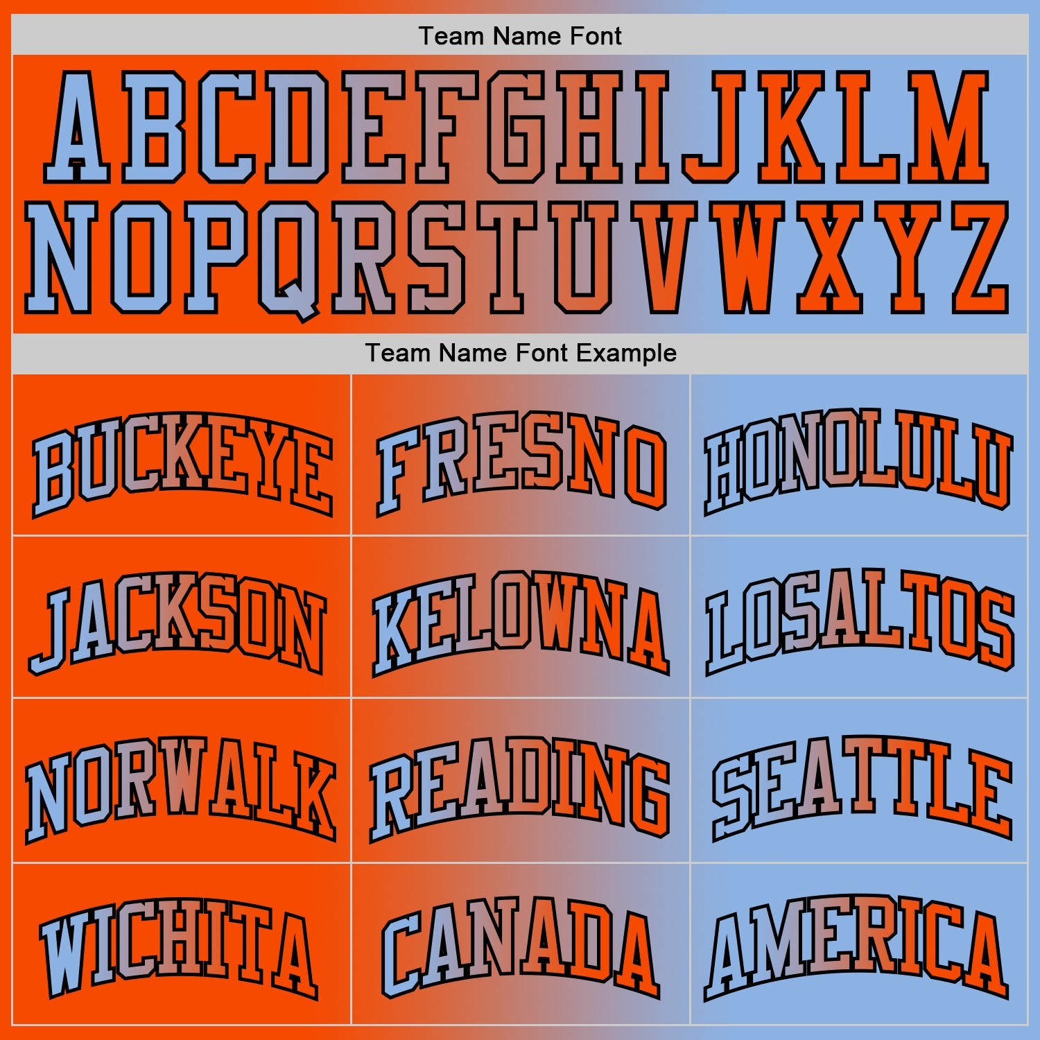 Custom Light Blue Orange-Black Authentic Gradient Fashion Basketball Jersey