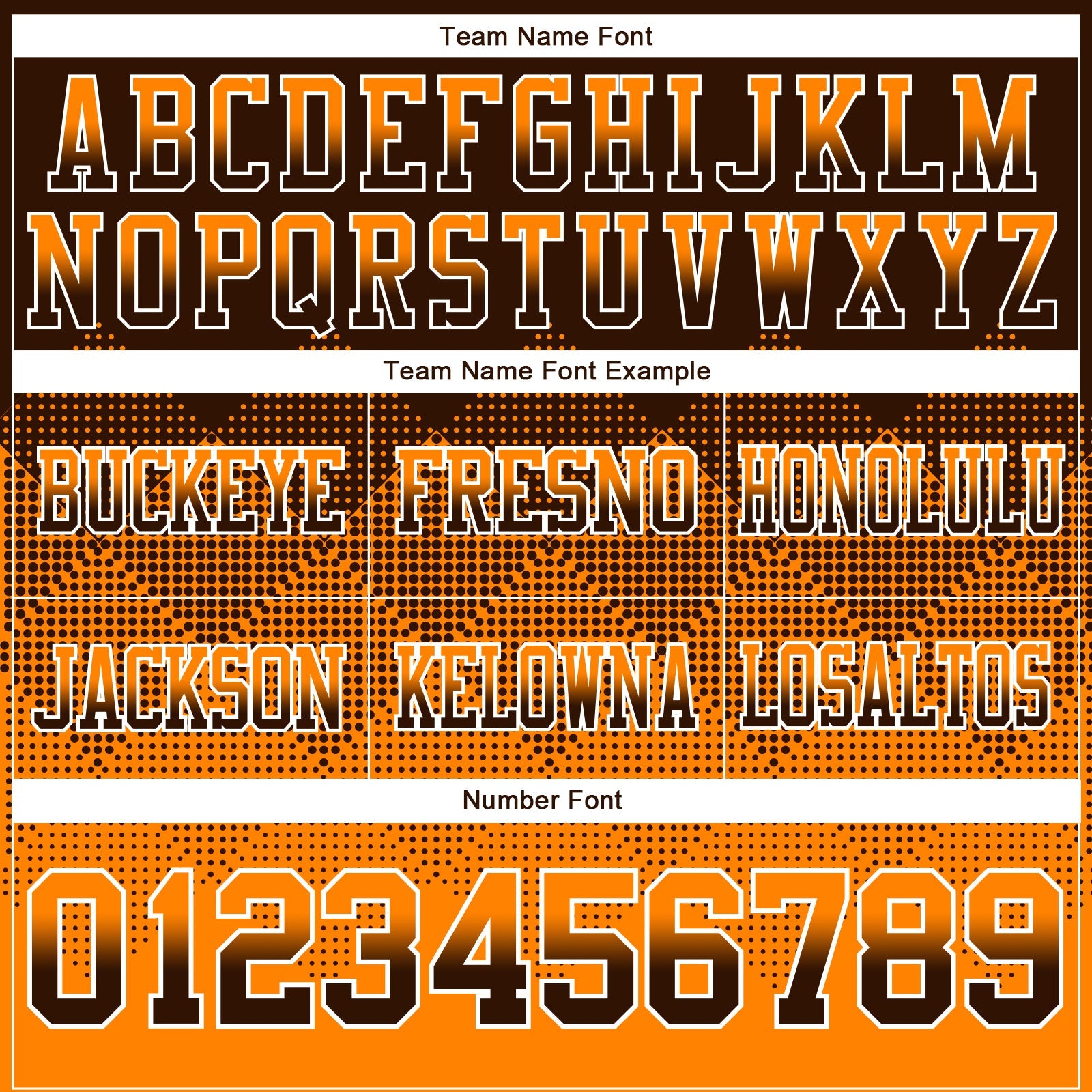 Custom Brown Orange-White Authentic Gradient Square Shape Flag Football Jersey