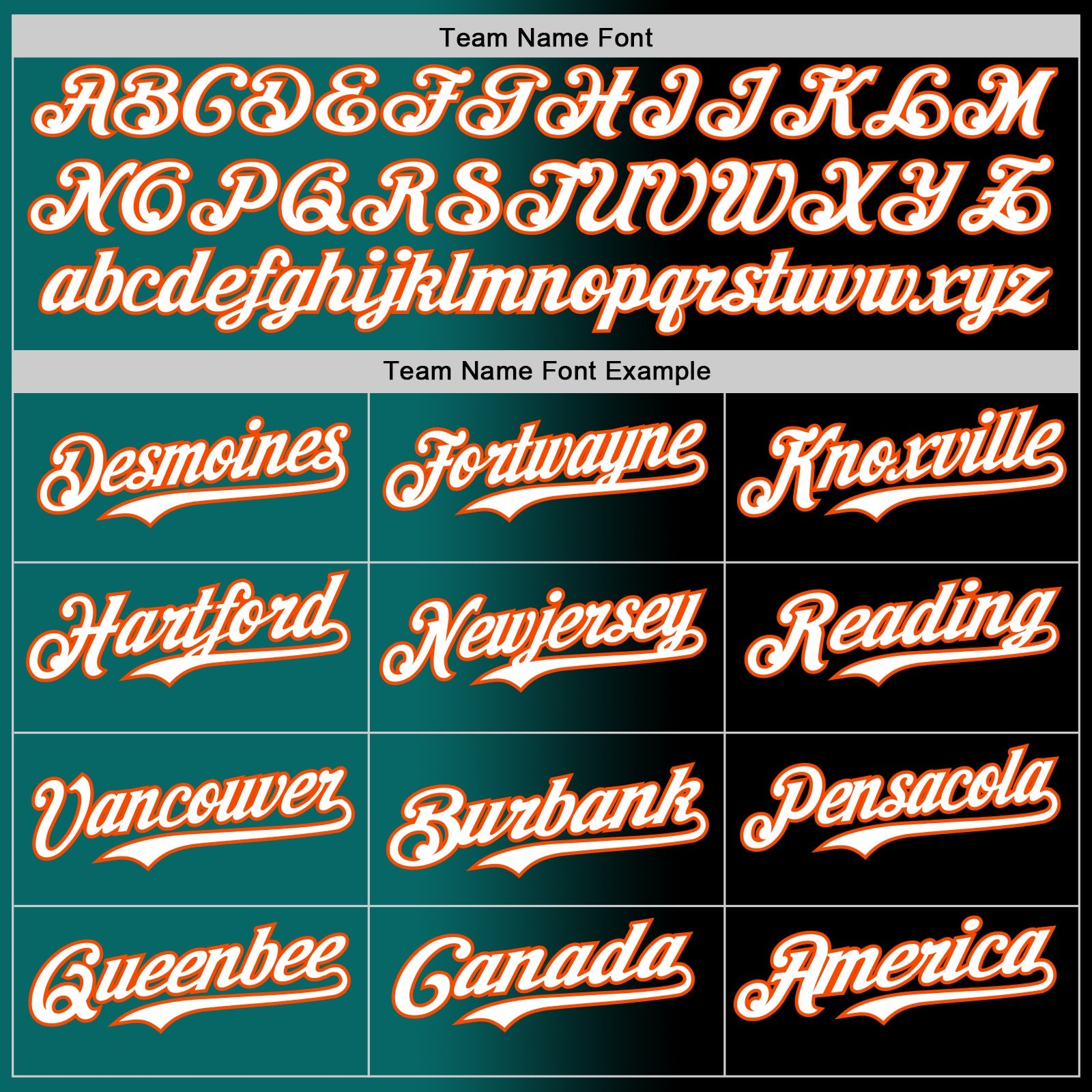 Custom Black White Teal-Orange Authentic Gradient Fashion Baseball Jersey