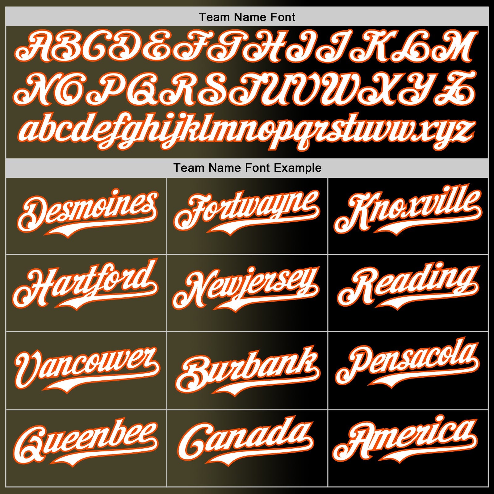 Custom Black White Olive-Orange Authentic Gradient Fashion Baseball Jersey