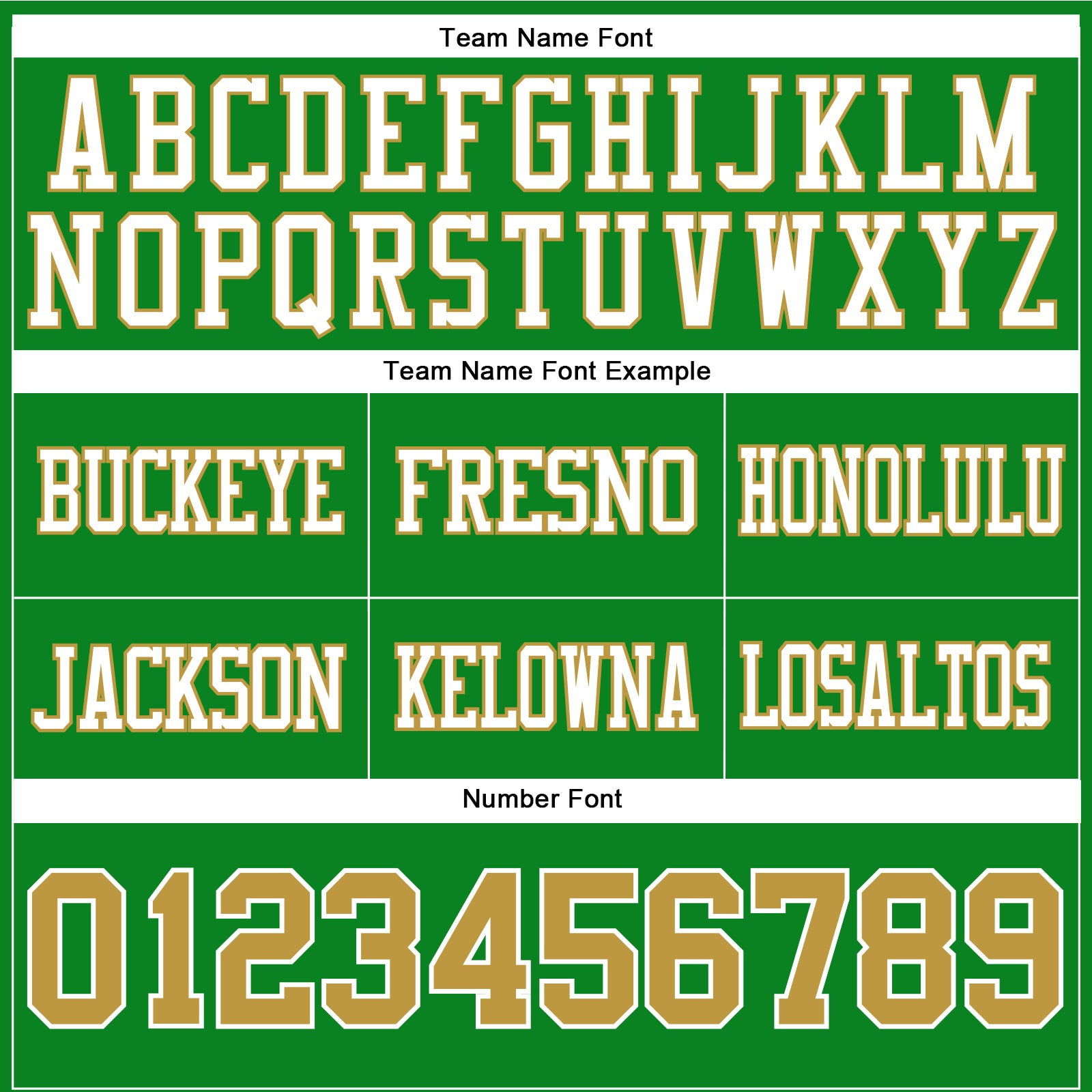 Custom Grass Green Old Gold-White Authentic Football Jersey