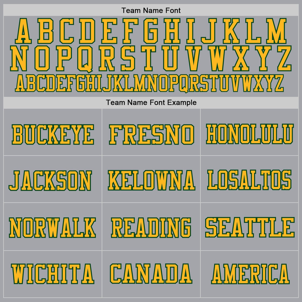 Custom Gray Green-Gold Mesh Authentic Football Jersey