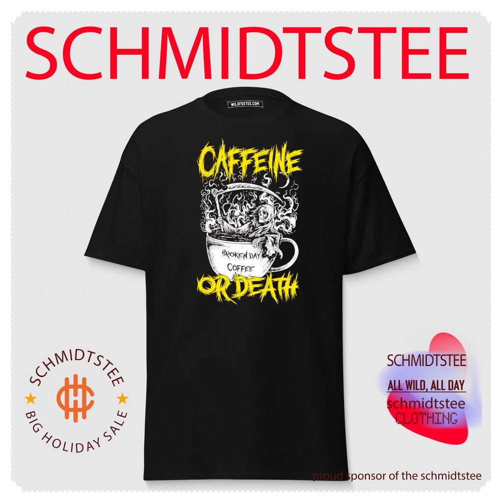 Grim Reaper Caffeine or Death Broken Day Coffee shirt