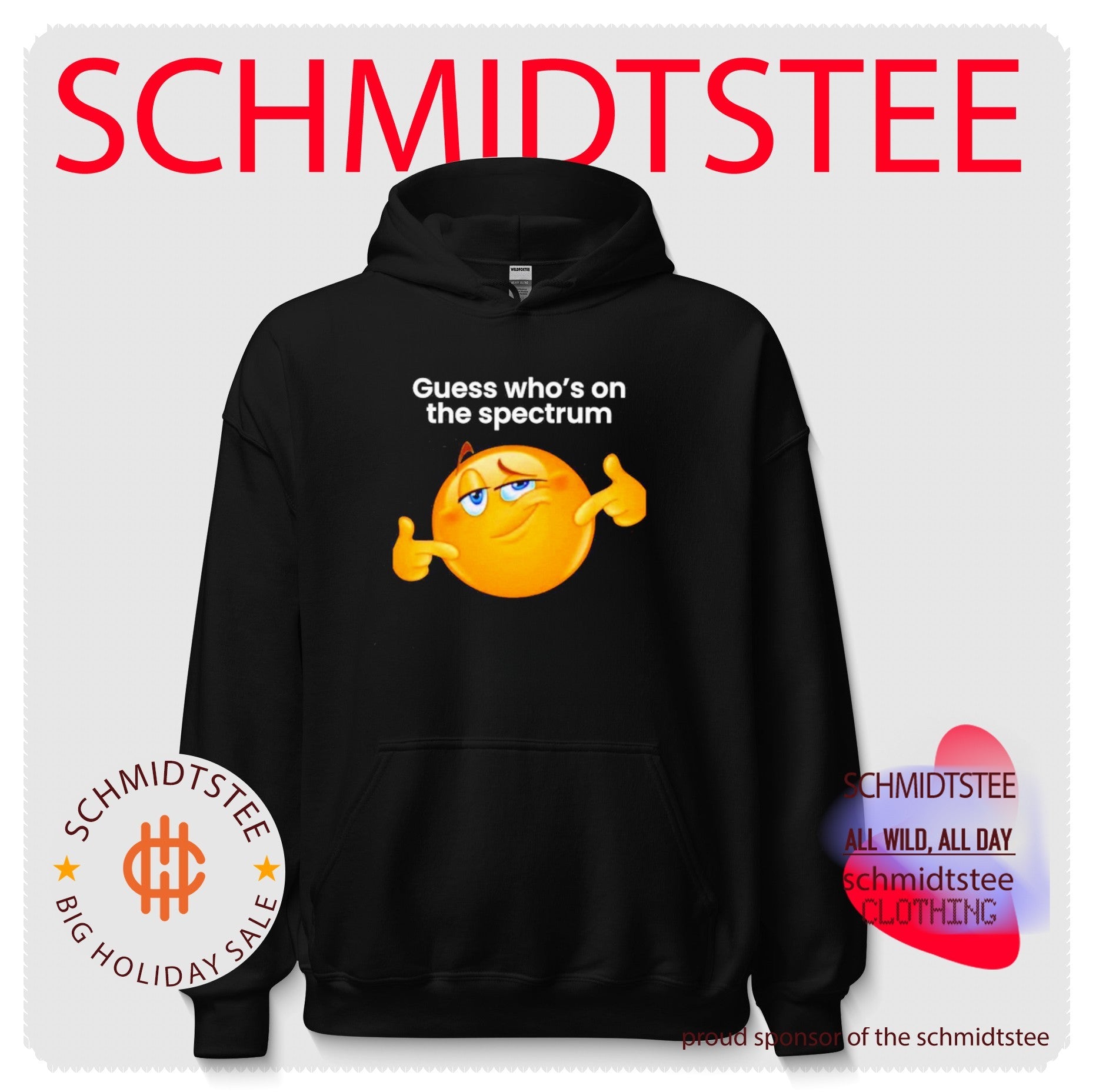 Guess Who’s on the Spectrum Emoji neurodivergent shirt