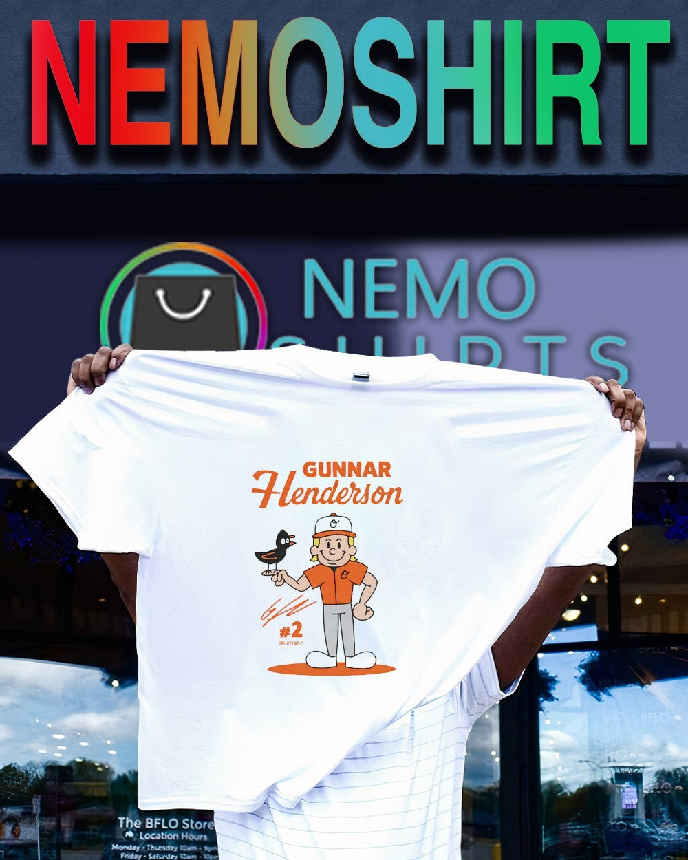 Gunnar Henderson 2 Baltimore Orioles superstar cartoon shirt