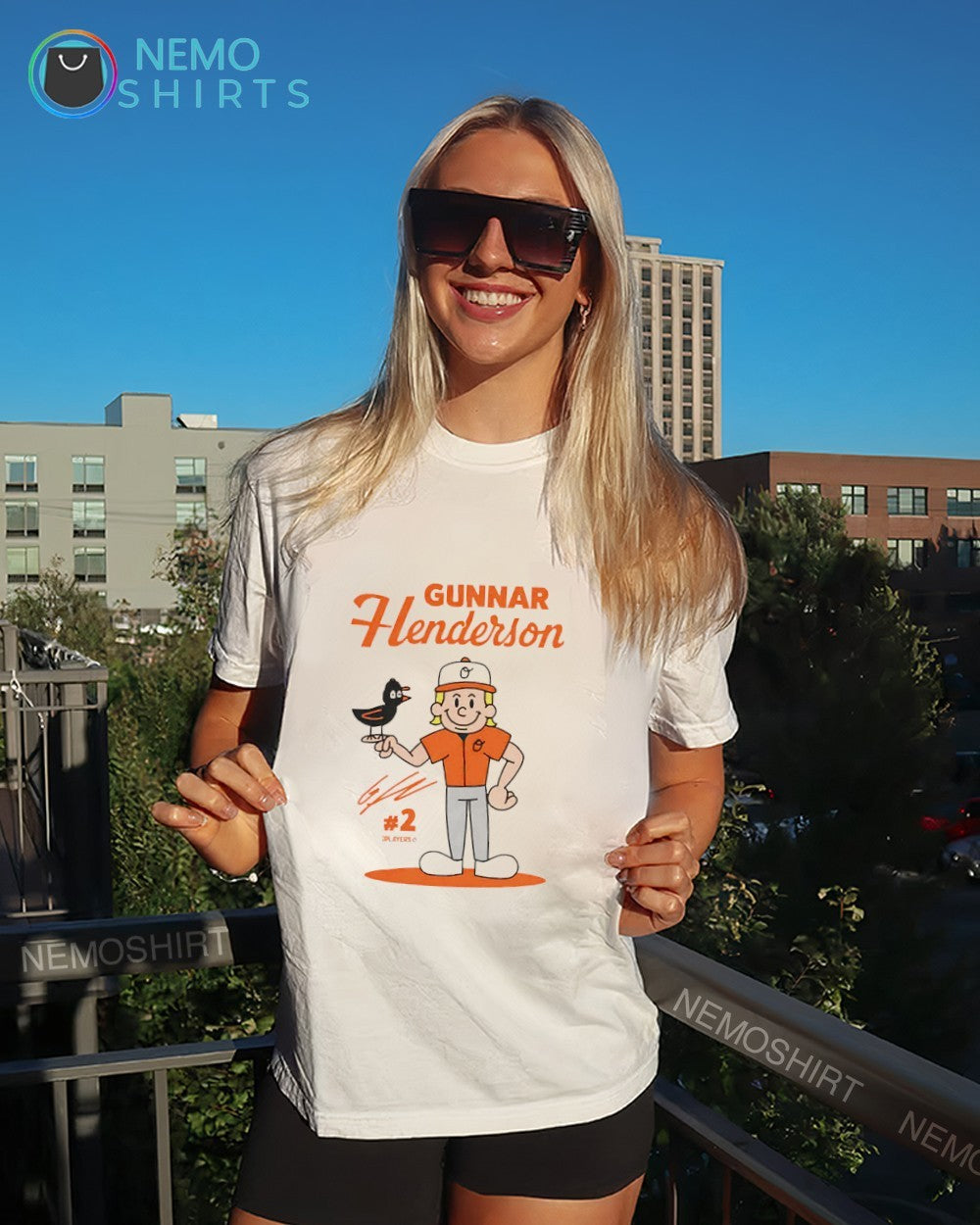 Gunnar Henderson 2 Baltimore Orioles superstar cartoon shirt