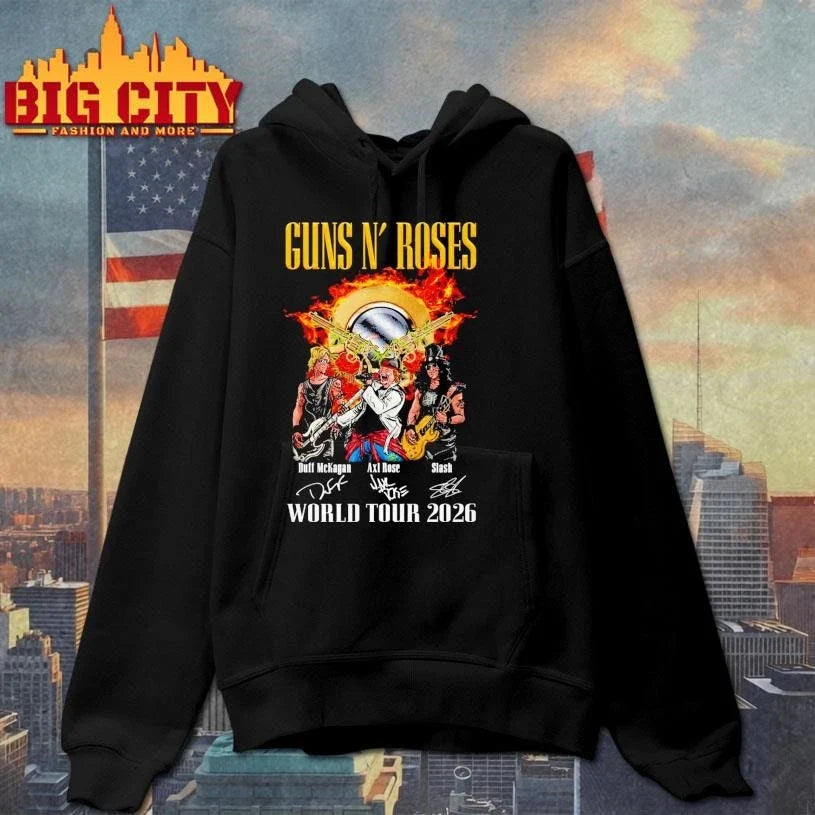 Guns N Rose World Tour 2026 Signature Shirt Unisex