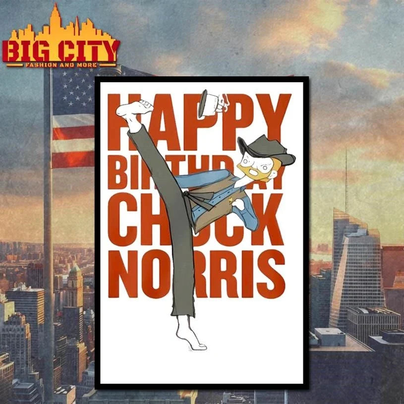 Happy Birthday Chuck Norris Shirt Unisex