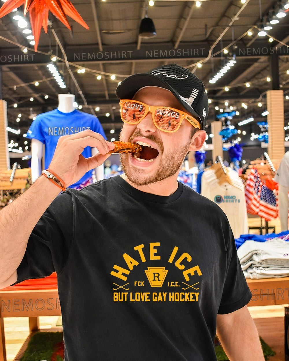 Hate ice but love gay hockey shirt