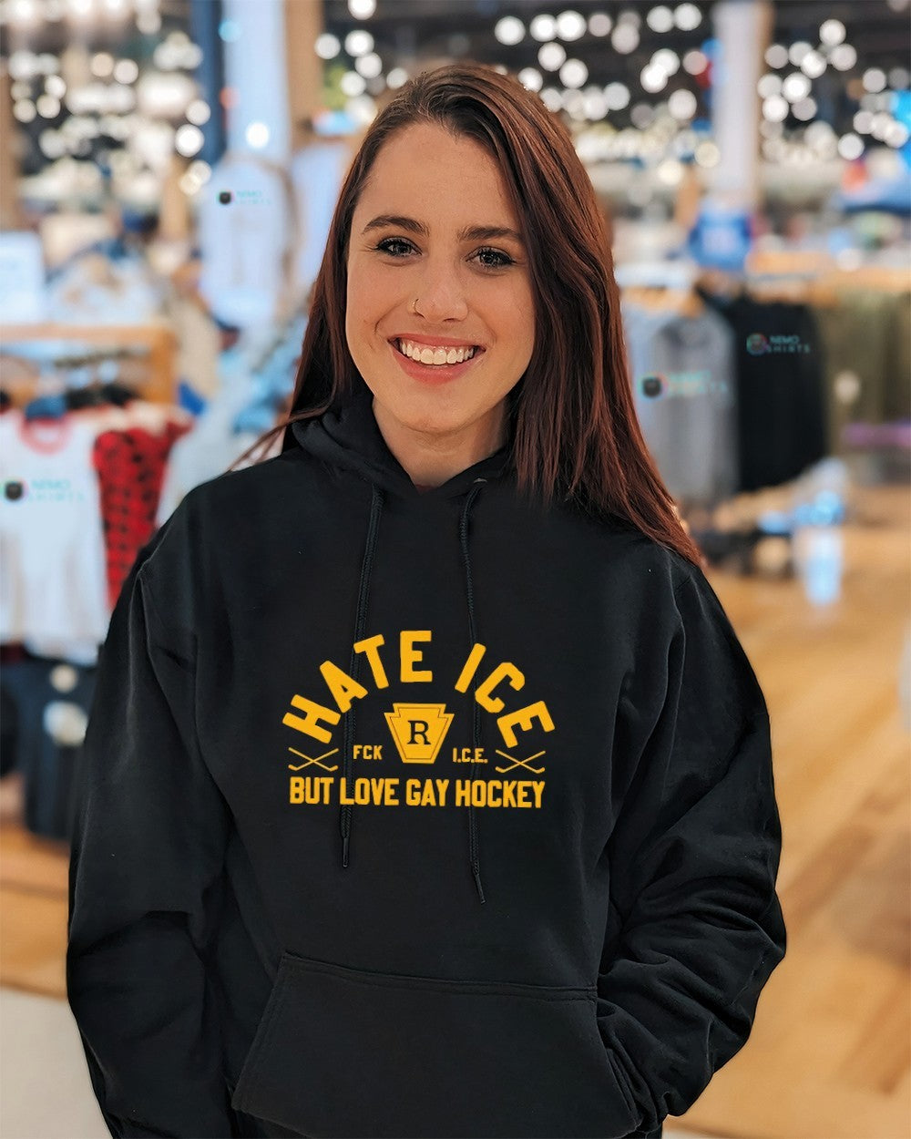 Hate ice but love gay hockey shirt