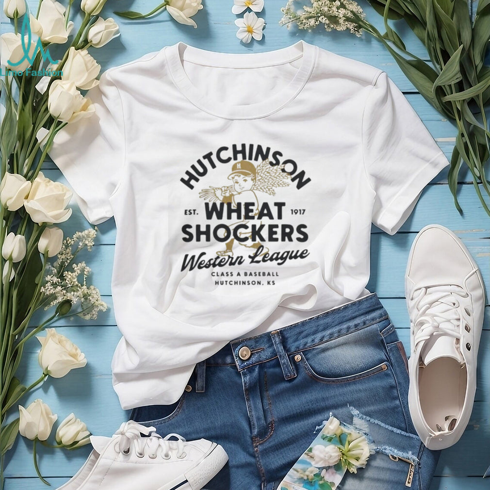 Hutchinson Wheat Shockers Kansas Vintage Defunct Baseball Teams T Shirt