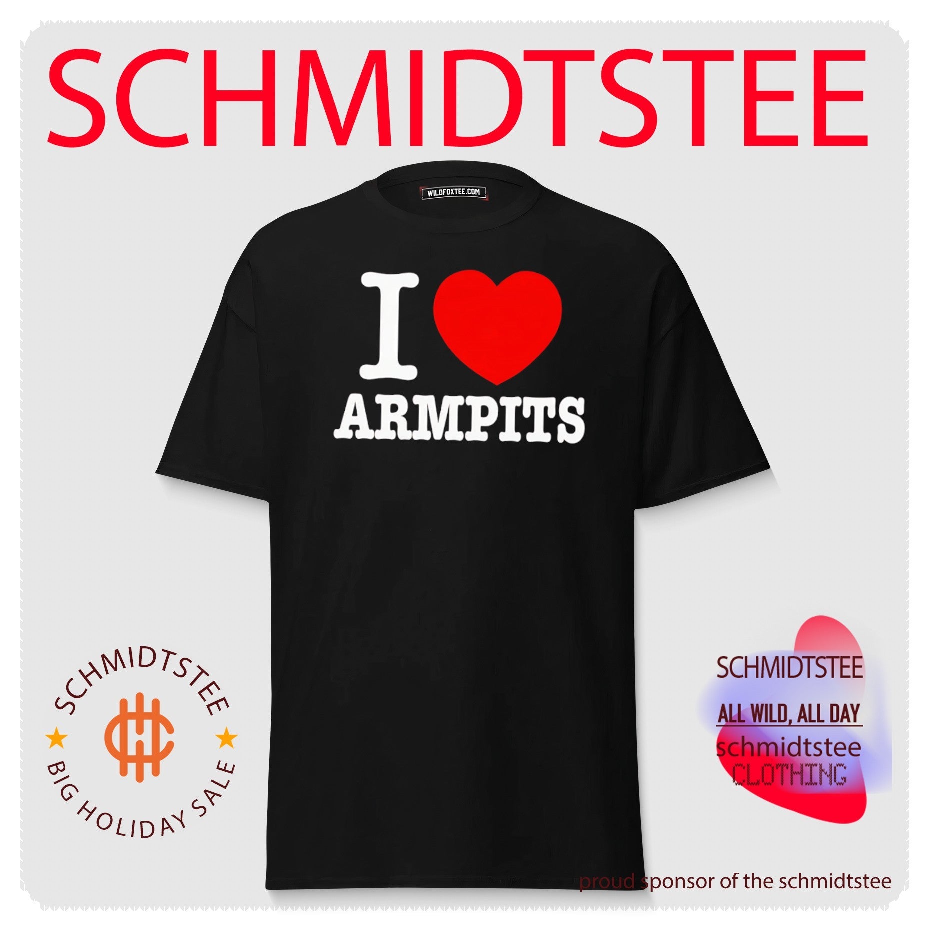 I Love Armpits armpit lover funny slogan shirt
