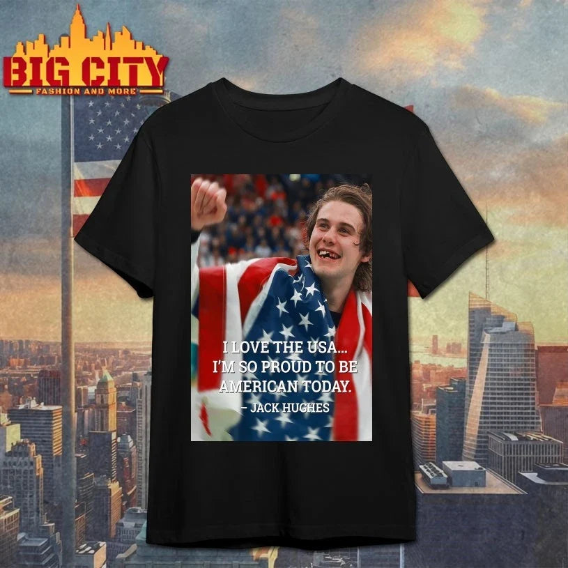 I Love The USA I’m So Proud To Be American Today Jack Hughes Poster Unisex