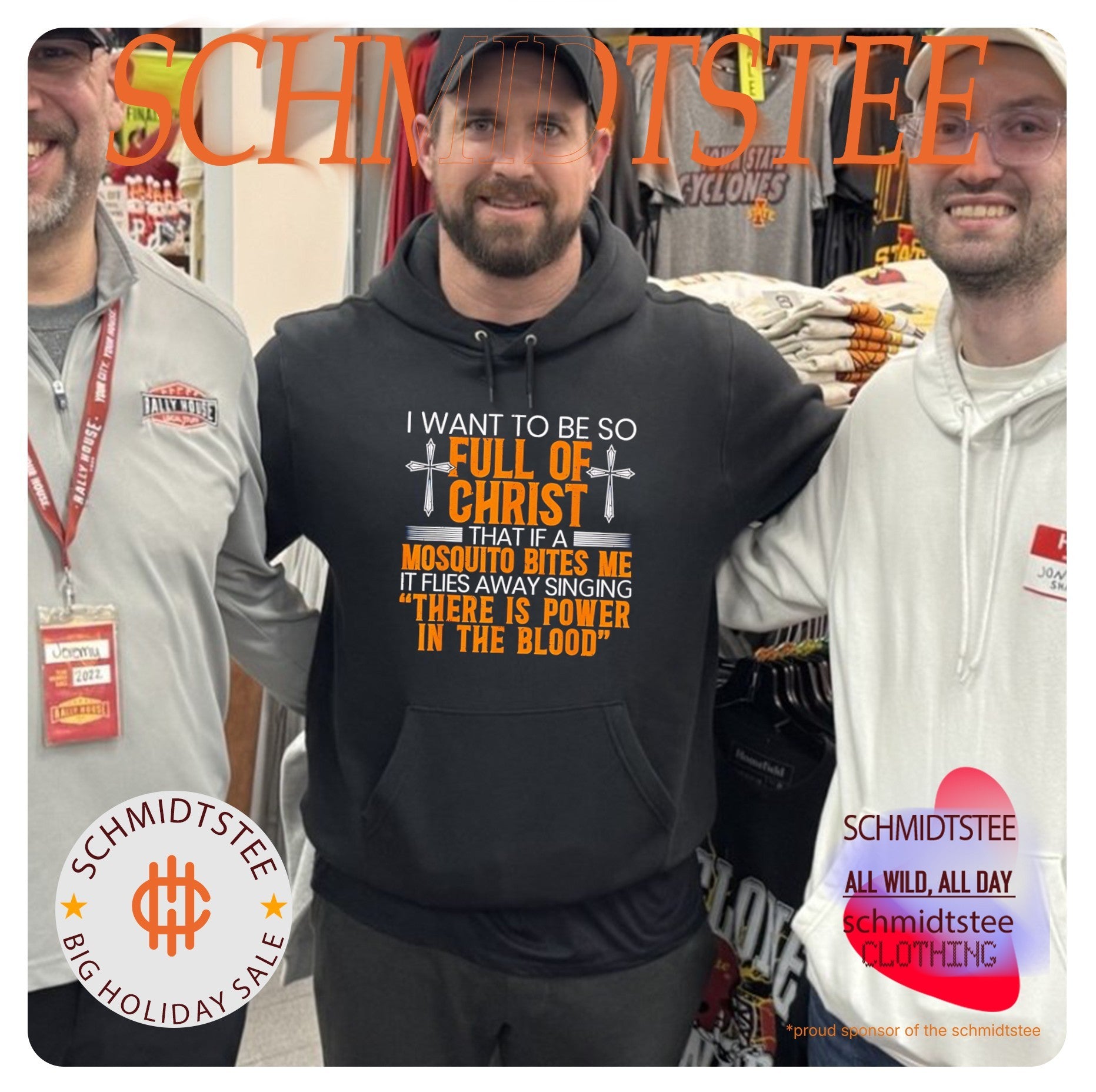 I want to be so full of Christ that if a mosquito bites me it flies away singing there is power in the blood shirt