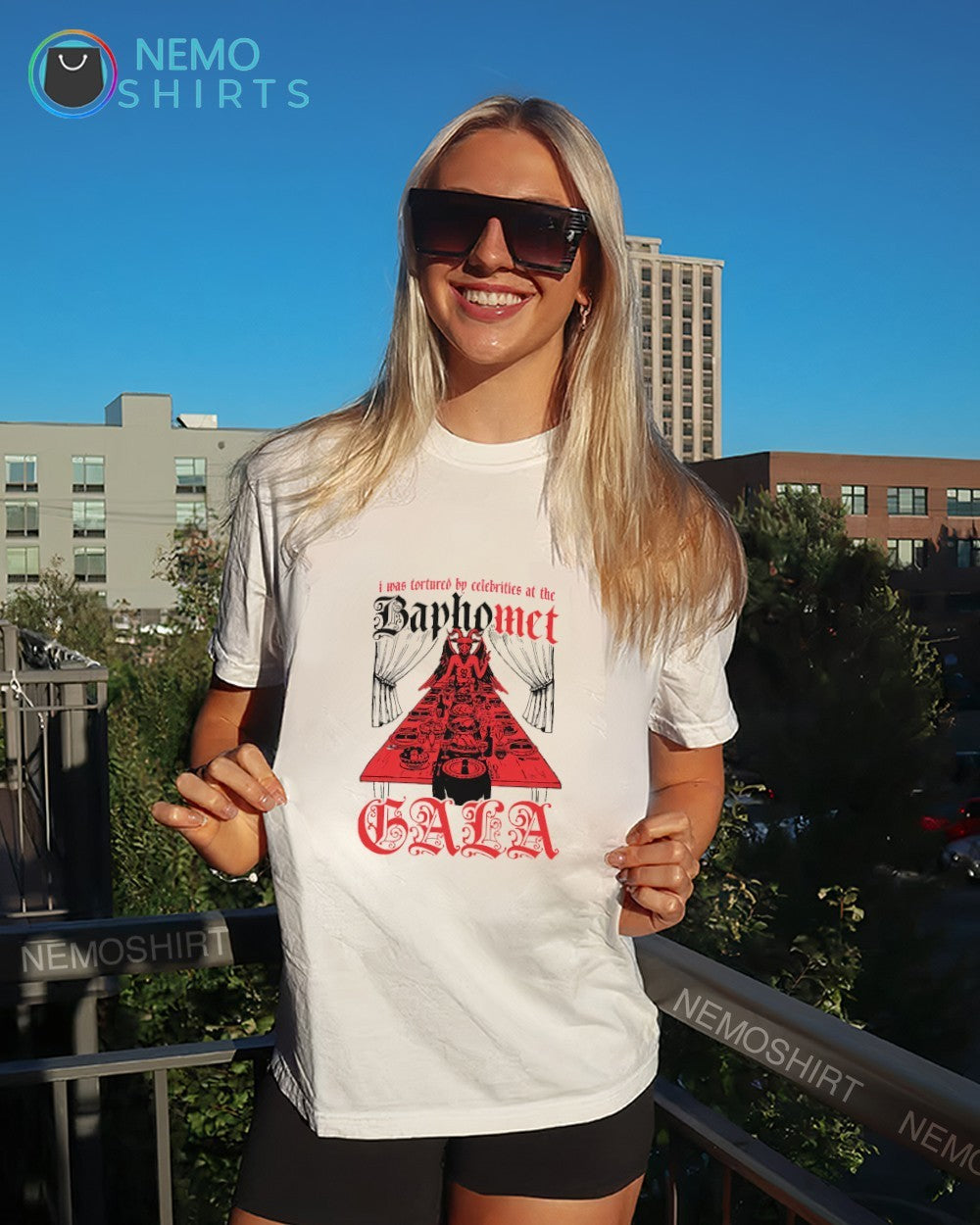 I was tortured by celebrities at the baphomet gala shirt