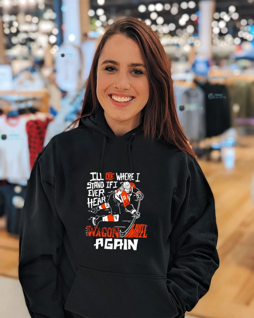 I’ll die where I stand if I ever hear Wagon Wheel again Flyers Travis Konecny shirt