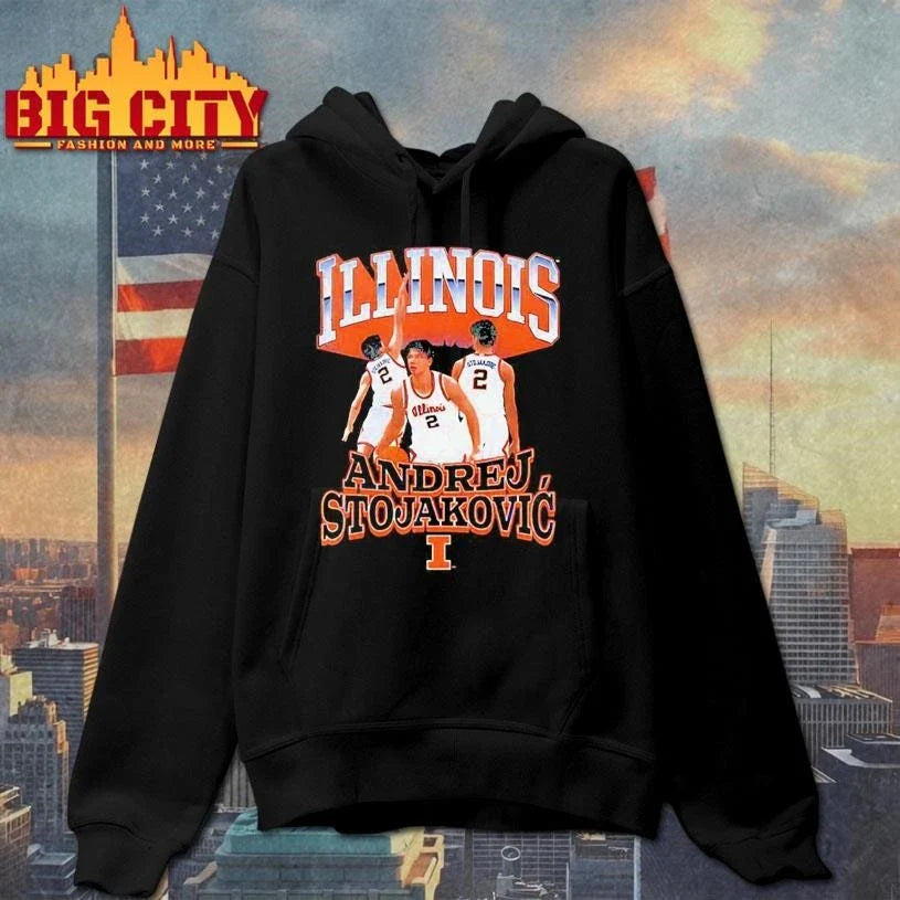 Illinois Basketball Andrej Stojakovic graphic Shirt Unisex