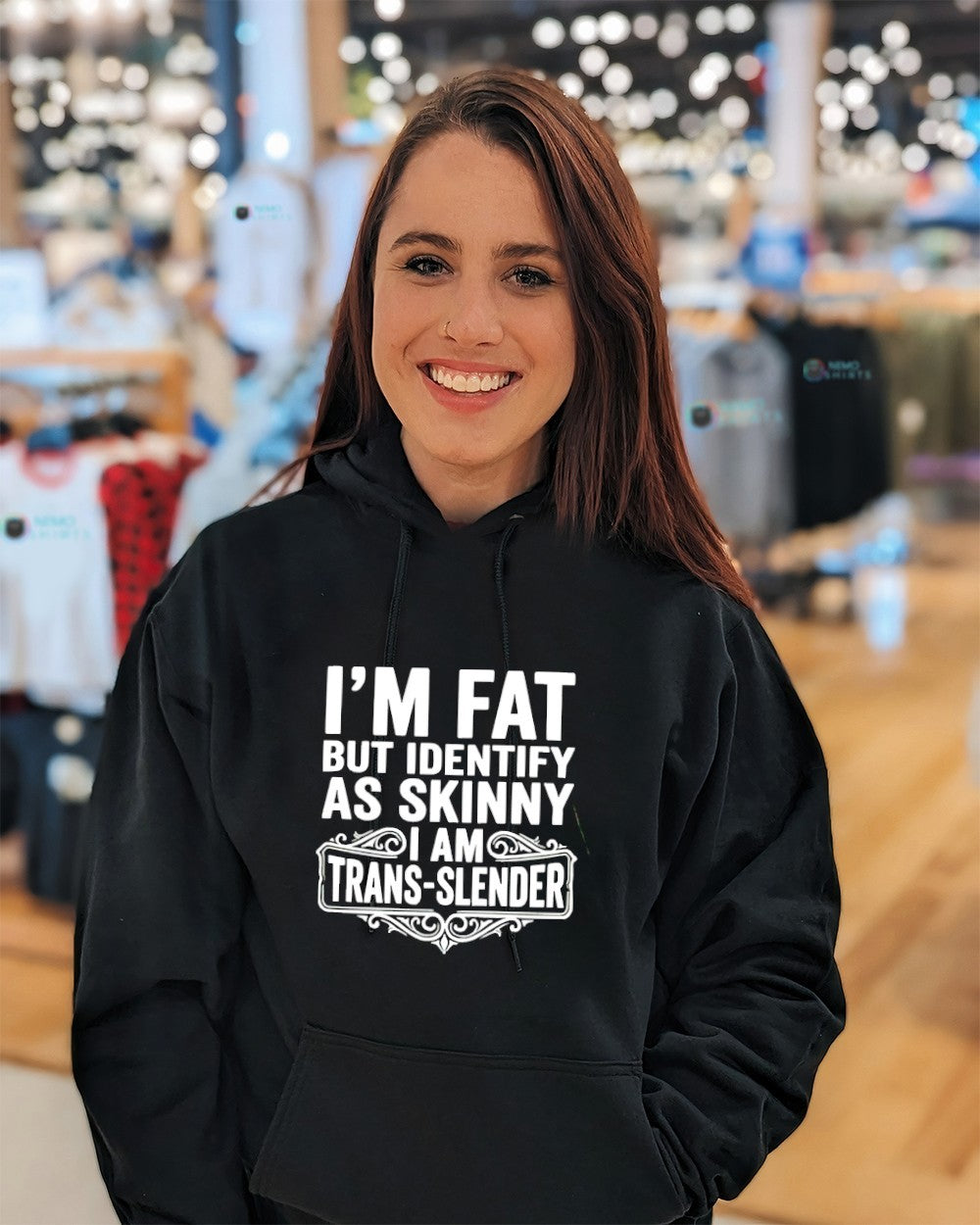 I’m fat but identify as skinny I am trans slender shirt