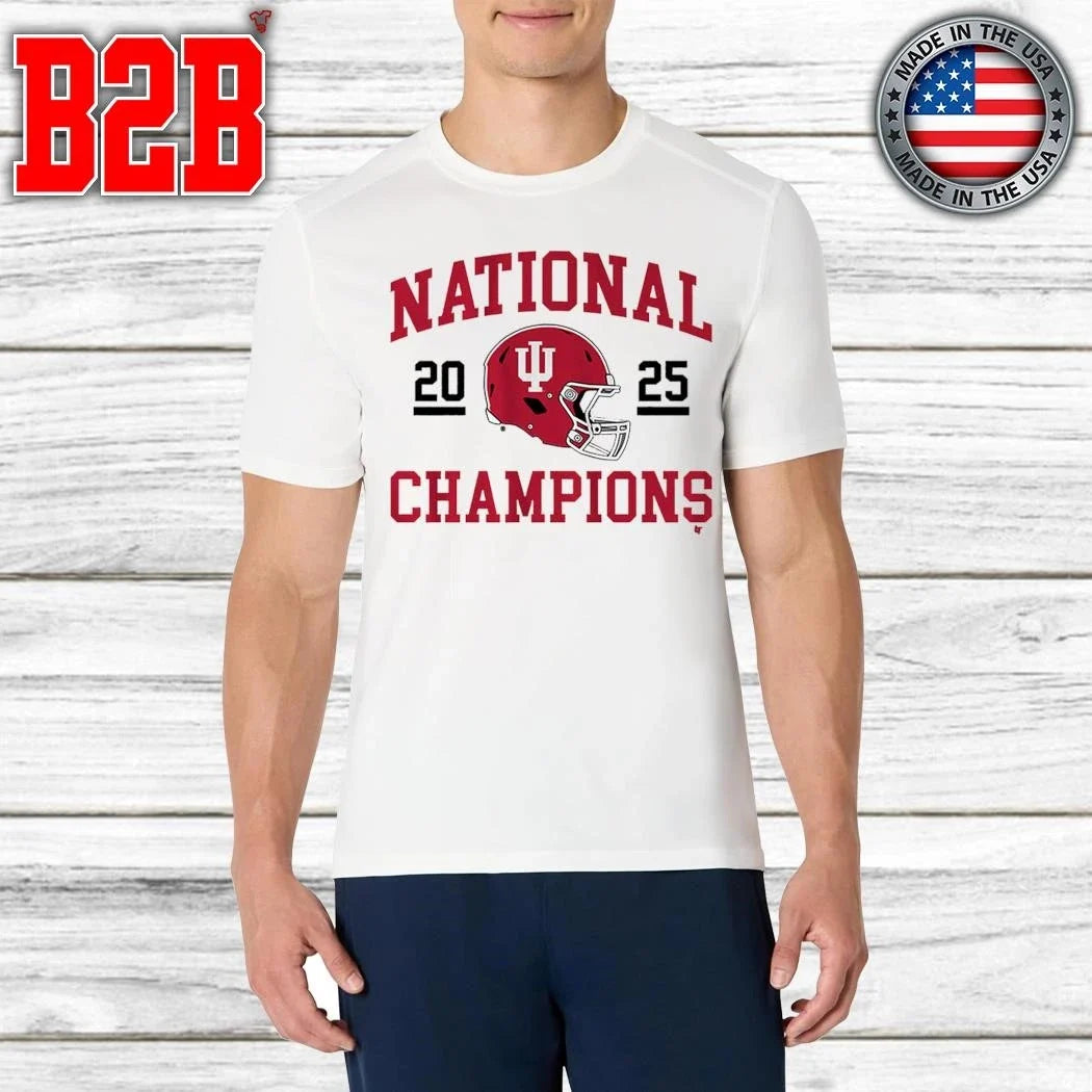 Indiana Football 2025 CFP National Champions Helmet Shirt Unisex