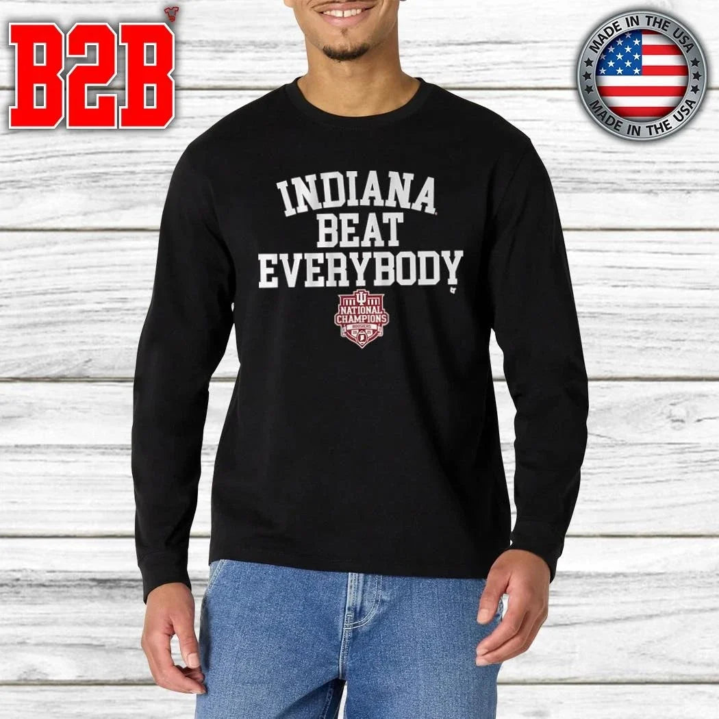 Indiana Football Indiana Beat Everybody 2025 CFP National Champions Shirt Unisex