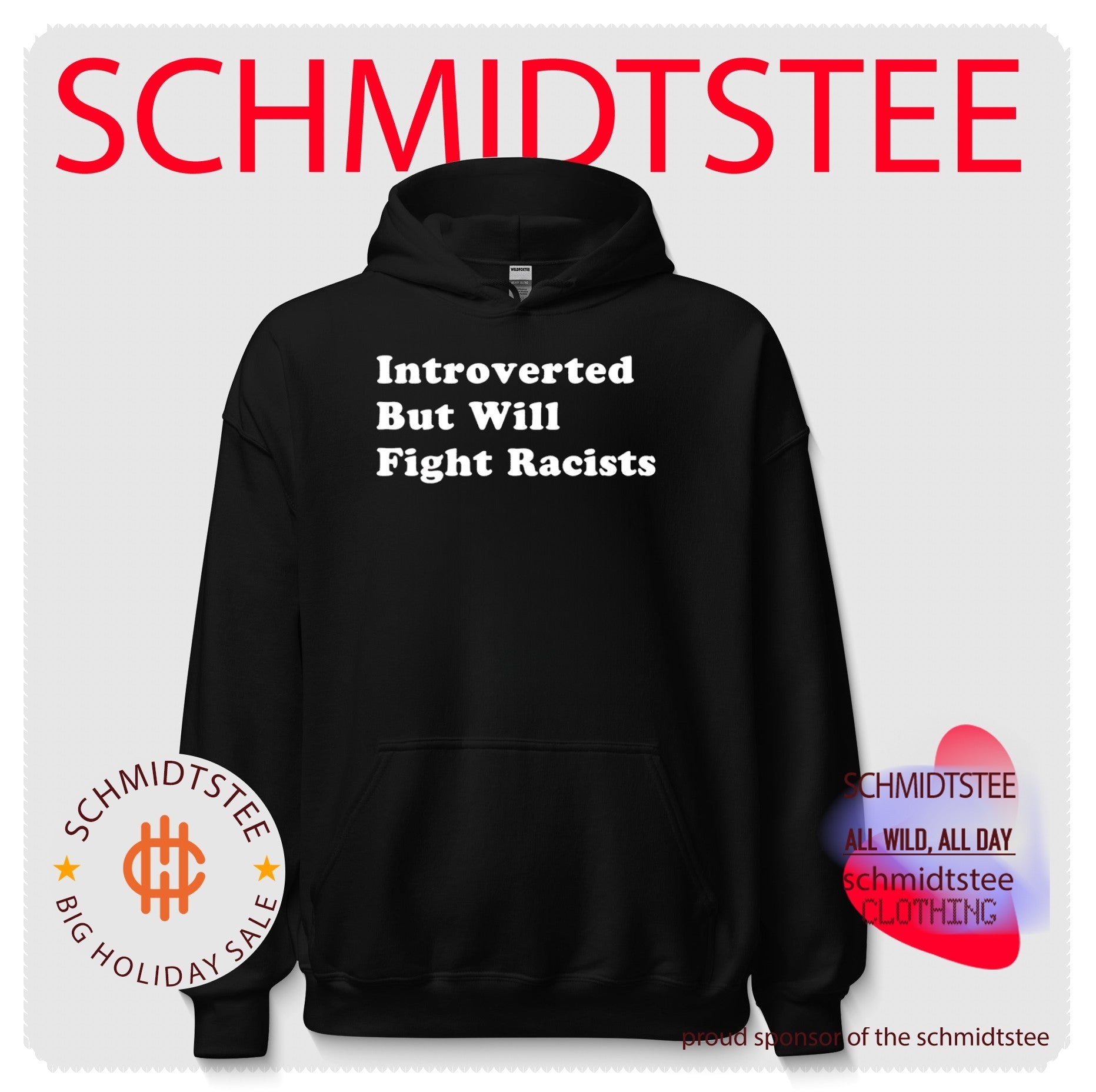 Introverted but Will Fight Racists introvert shirt