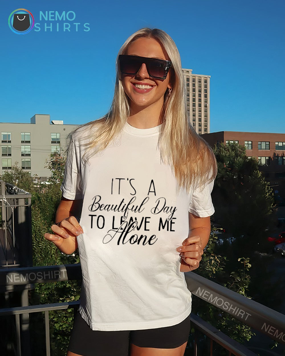 It’s a beautiful day to leave me alone quote shirt