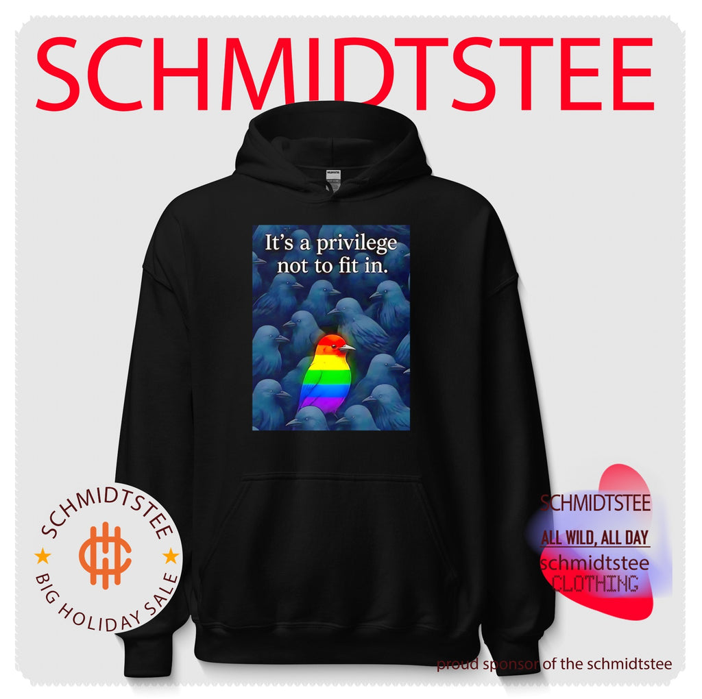 It’s a privilege not to fit in rainbow color bird shirt