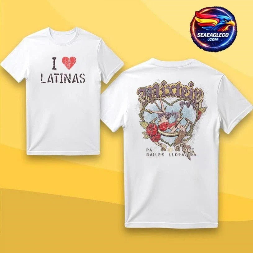 J Balvin MIXTEIP WHITE Two Sided Shirt Unisex