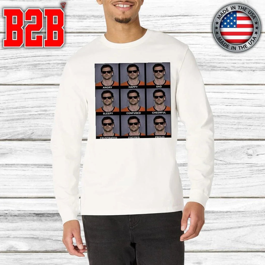 Jarrett Stidham Angry Happy Sad Emoji Shirt Unisex