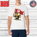 Just For Today Purdue Pete With Flag Indiana Hoosier Shirt Unisex