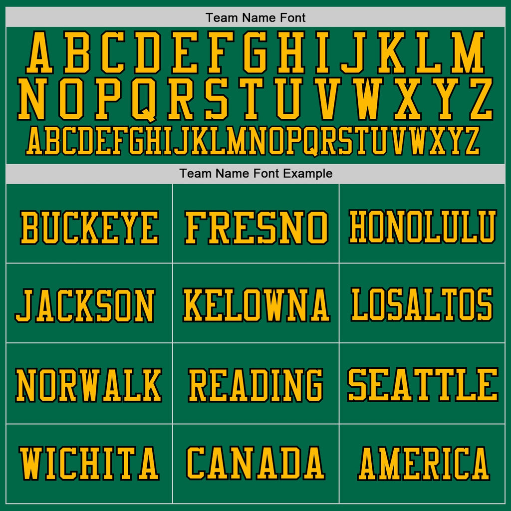Custom Kelly Green Gold-Black Mesh Authentic Throwback Football Jersey