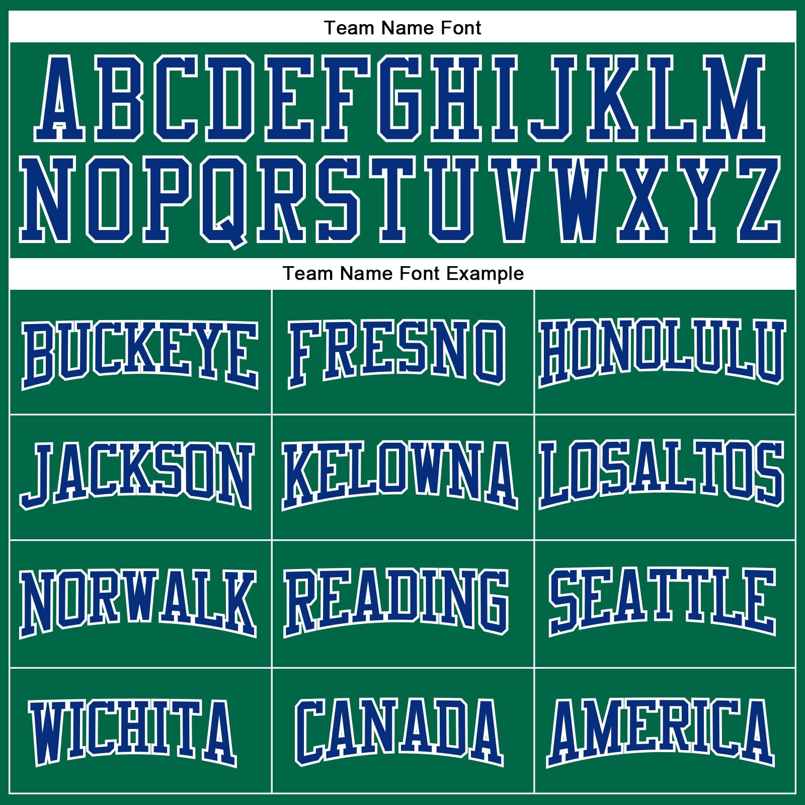 Custom Kelly Green Royal-White Authentic Football Jersey