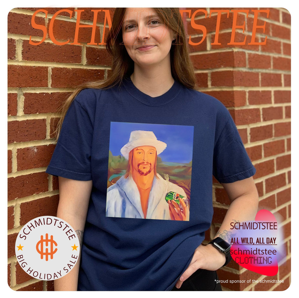 Kid Rock drinking Mountain Dew illustration shirt