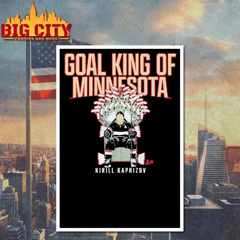 Kirill Kaprizov Goal King of Minnesota Shirt Unisex