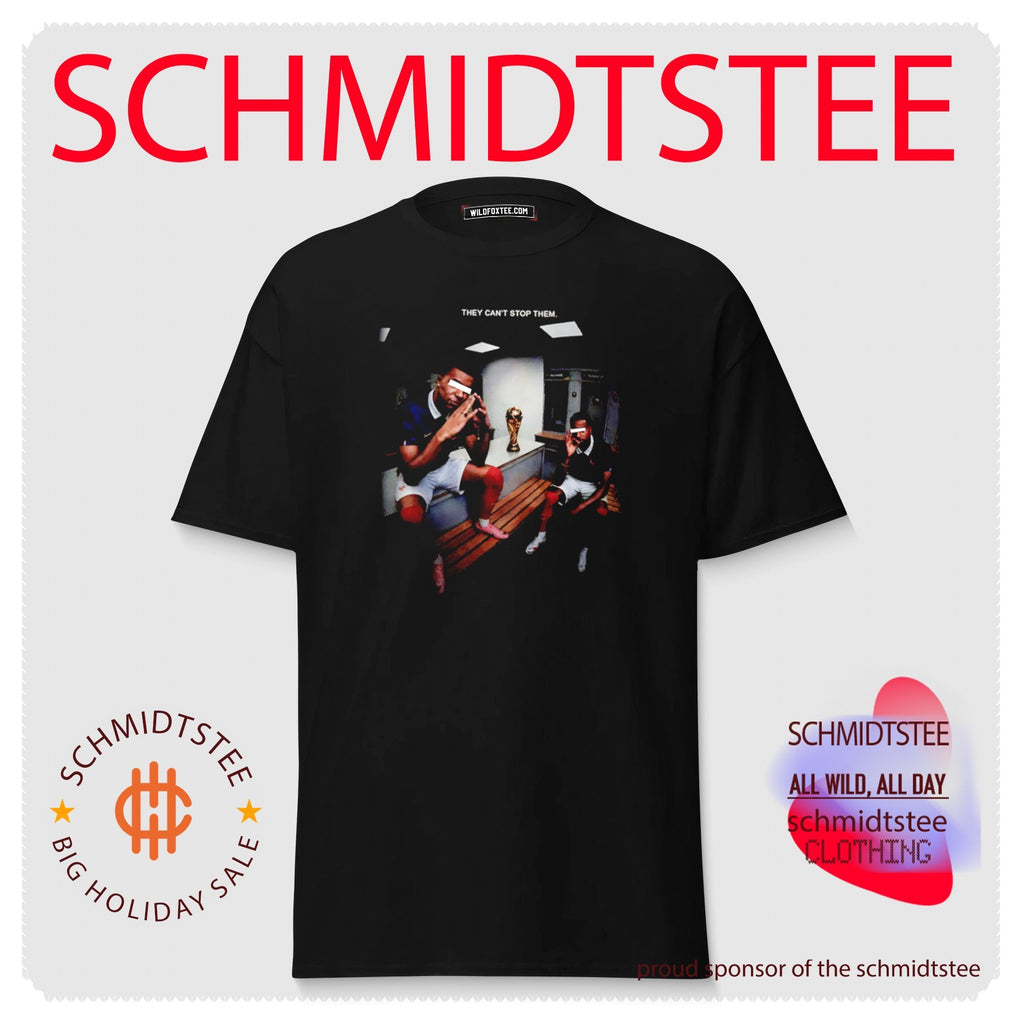 Kylian Mbappe and Didier Deschamps They Can’t Stop Them France Soccer Parasite shirt