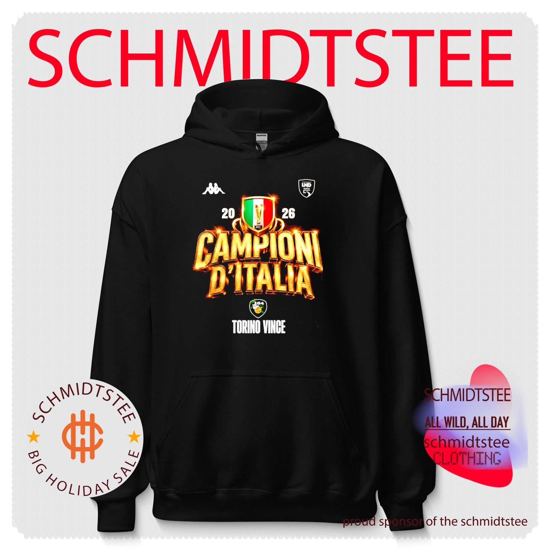 L84 Torino Champions Of Italy 2026 Football Futsal One Team shirt