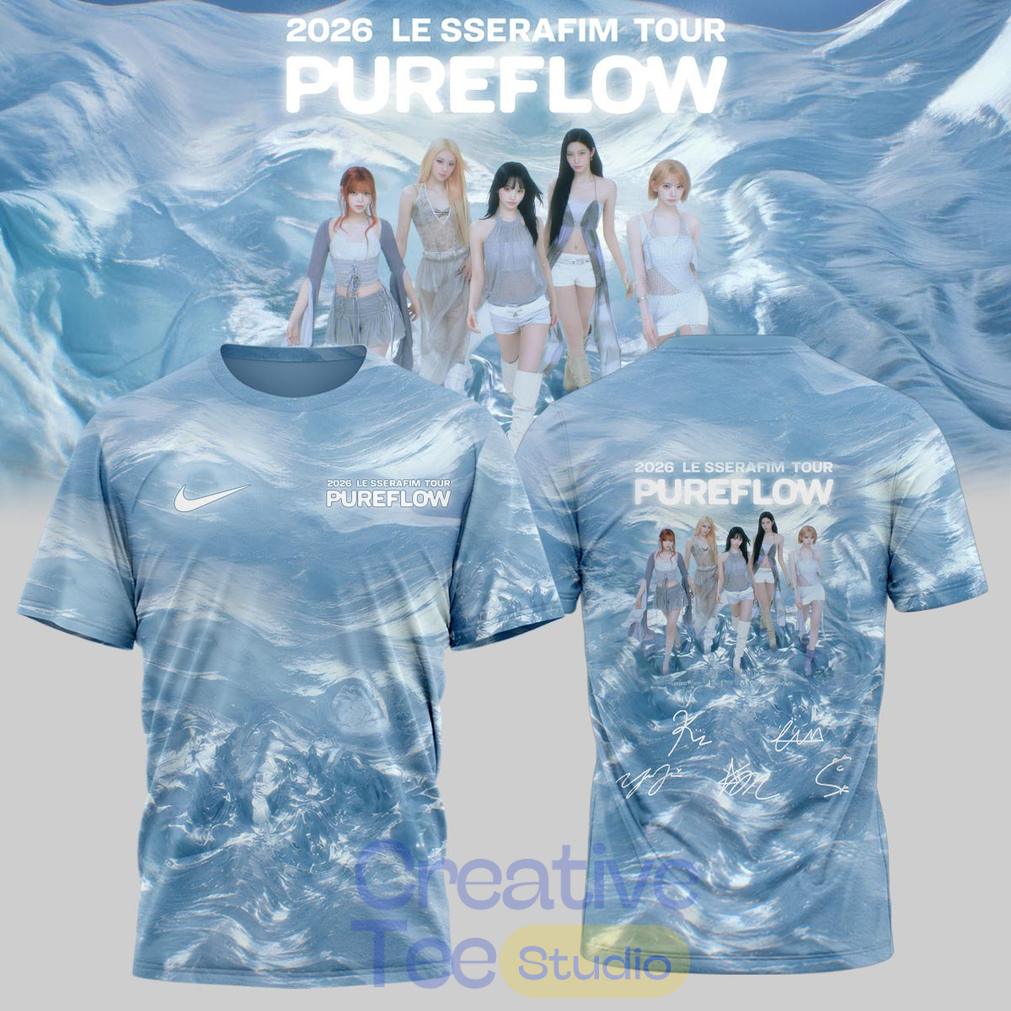LE SSERAFIM “PUREFLOW” Tour 2026 Edition Signature Shirt