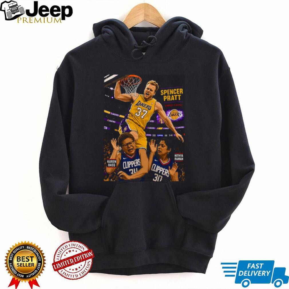 Lakers Spencer Pratt Slam Dunk vs Clippers Graphic T Shirt