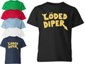 Loded Diper Unisex Kids T Shirt Diary Of A Wimpy Kid Book Day Costume Boys Girls Unisex