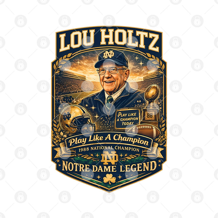 Lou Holtz Notre Dame Legend Play Like A Champion Shirt Unisex